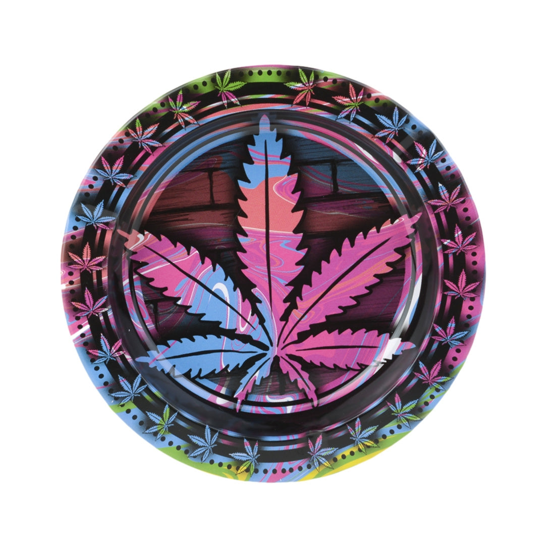 Cendrier colour leaf métal feuille cana