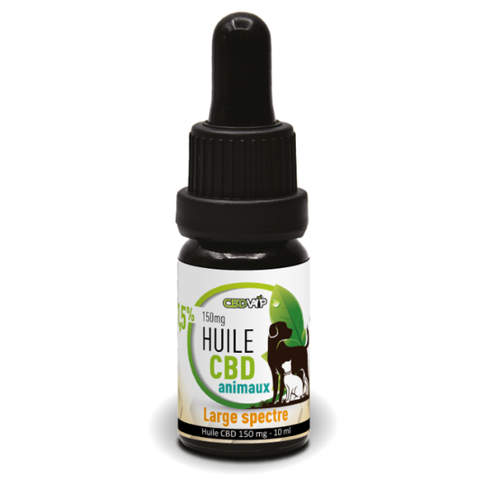 Huile de CBD pour animaux Large Spectre 1,5% 150Mg 10Ml