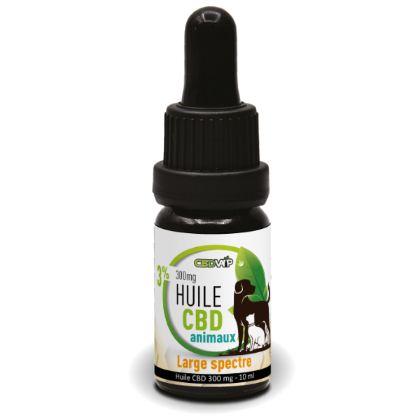 Huile de CBD pour animaux Large Spectre 3% 300Mg 10Ml